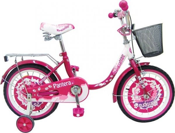 Детский велосипед Top Gear Pantera 12 ВМЗ12016 Pink white
