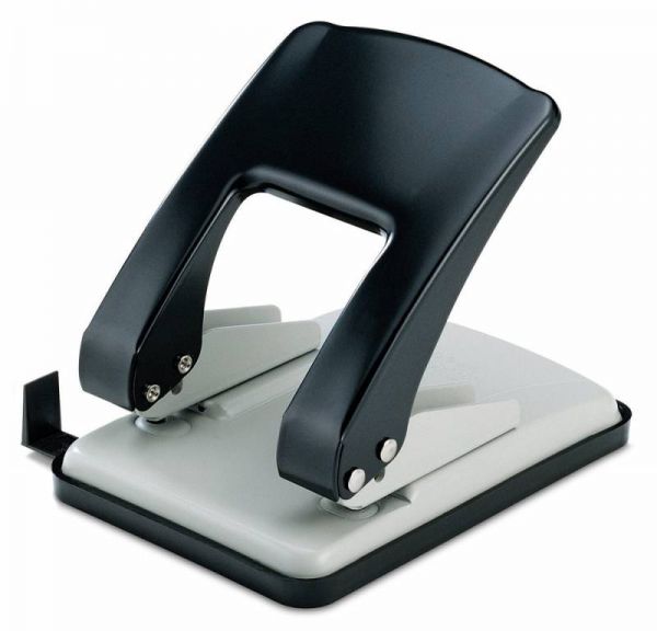 Дырокол KW-trio 976gr/blck Stylish Heavy Duty до 40 листов черный линейка