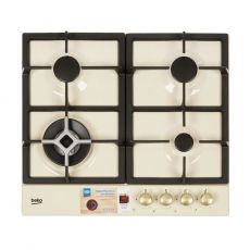 Варочная поверхность BEKO HIAW64225SCR газовая кремовый